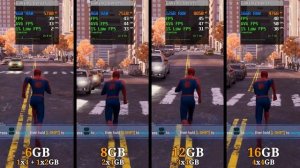 Marvel’s Spider-Man Remastered - 4GB vs 6GB vs 8GB vs 12GB vs 16GB Ram ft. GTX 1650