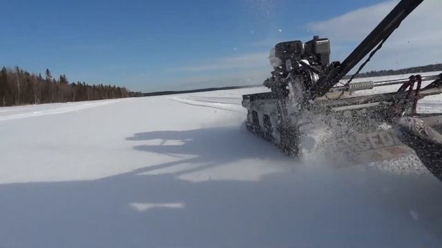 Окунья тоня. Апрель 12 год. Мамай-2. 7 лс. смотреть онлайн