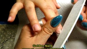 Наращивание ногтей материалами Golden Nails МК Морское Дно