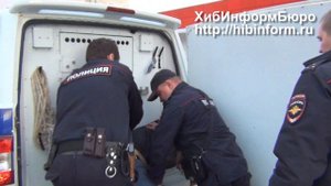 Задержание пьяного мотоциклиста