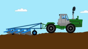 Мультфильм для детей про машинки - Пазл - Тракторы