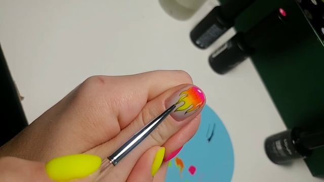 Flame nails?Огненный маникюр?МК огонь на ногтях | маникюр огонь