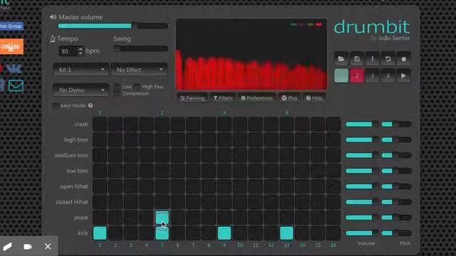 drumbit | Online drum machine смотреть онлайн