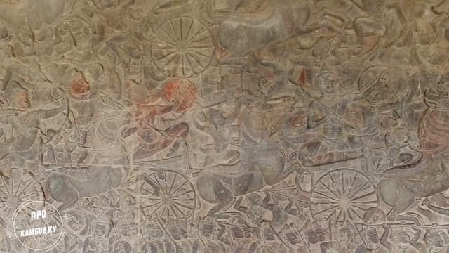 Ангкор Ват. Галерея "Битва на реке Курукшетре". Камбоджа