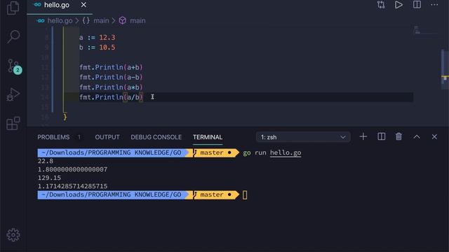 Go Tutorial (Golang) 7 - Floating Point, Complex types in GO