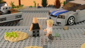 Lego Stop Motion Лего Форсаж анимация Nissan GTR34 Dodge Charger