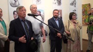 Выставка Владимира МОЧАЛОВА в малом зале РАХ "Языком иронии и сарказма" 20.06.2023 г.