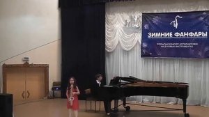 Анна Калихман 9 лет, Р Видофт 'Восточный танец'; Д Ноле 'Латинская сюита' 1 часть Саксофон