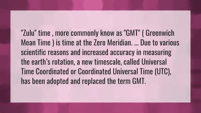 What is the difference between GMT and Zulu time? смотреть онлайн