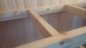 Монтаж полков в бани без ножек.