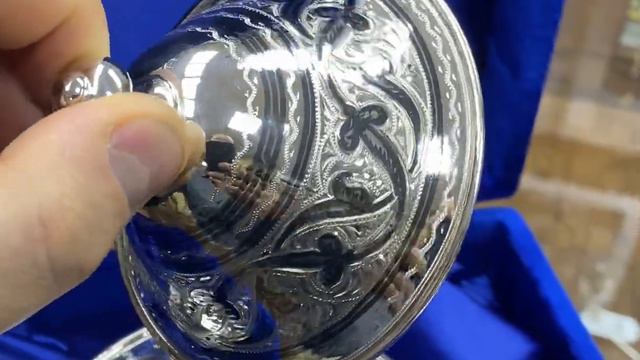 Серебряная сахарница, икорница, ик010 смотреть онлайн