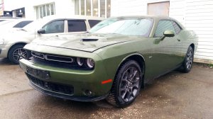 Dodge Challenger после столкновения с Уазом. Ремонт после дтп.