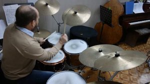 Соло на барабанах solo on drums джаз мотылька - jazz butterfly