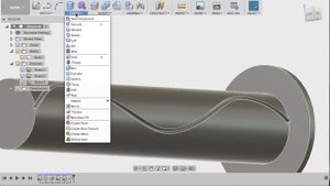 Уроки Fusion 360: моделирование ручки. Fusion 360 Tutorial: using Project to Surface and Pipe