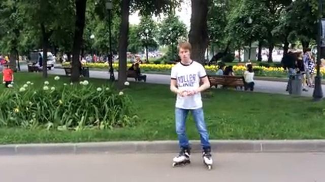 Поворот подсечкой — часть 1 | Школа роликов RollerLine Роллерлайн в Москве смотреть онлайн