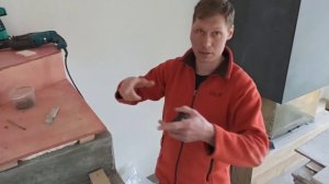 Обшивка бетонной лестницы фанерой. Подготовка к обшивке ясенем.