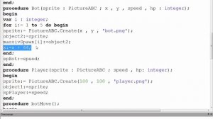 Уроки создание игры на Pascal ABC.net #4
