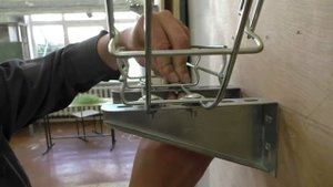 монтаж проволочного лотка часть 2