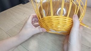 МК. Золотая ваза из газетных трубочек. Плетение из газет. Декор.