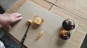 4 сентября 2019г. сорт томата ЛЮСИД ДЖЕМ дегустация с мамой