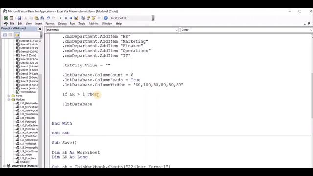 Excel VBA Macro Sinhala | 24 - User Forms-III