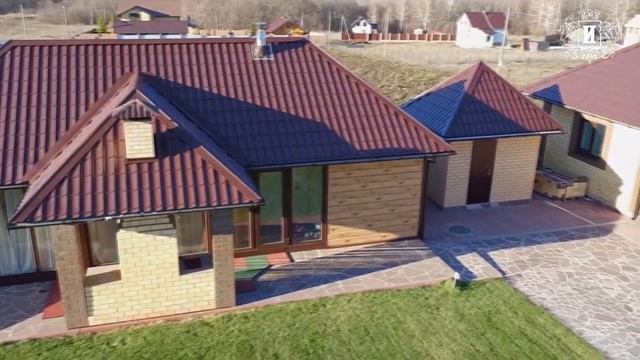 Коттедж из кирпича 130 квадратных метров на 6 сотках. Цена в Уфе под ключ. Загородный дом из кирпич