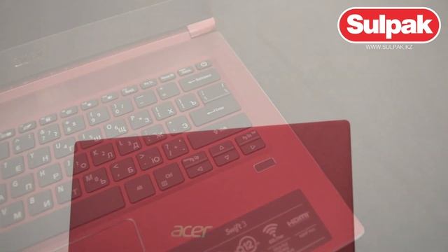 Ноутбук Acer Swift 3, SF314-55G (NX.HBKER.001) Lava Red распаковка (www.sulpak.kz) смотреть онлайн