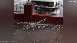 Крупнейший град обрушился на Краснодарский край. Ужаcные последствия градобоя.