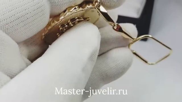 Золотой брелок Лев с бриллиантами и инициалами смотреть онлайн