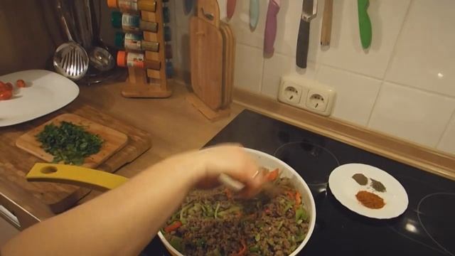 Döner mit Hackfleisch, дёнер с фаршем, как сделать быстро дёнер, донер по турецки с тцацики и фарше