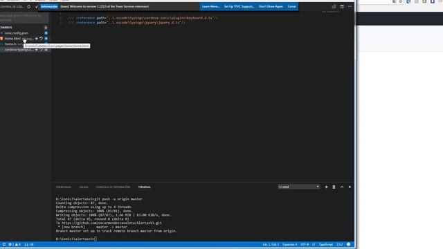 Visual Studio Code- Ionic 3 - GIT Parte 1 смотреть онлайн