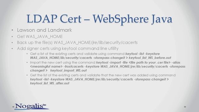 Configuring Lawson for LDAP Signing