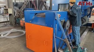 QWD600 дробемет проходного типа с сетчатым конвейером