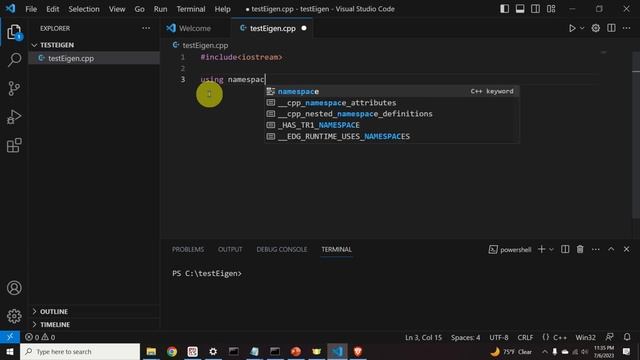 Intro to Eigen C++ Matrix Library in VS Code - PART I - Installation and Basic Usage