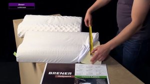 Подушка латексная, анатомическая Brener Latex Dali -видео обзор интернет магазина Sleepnation.ru