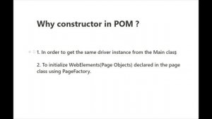 Why Constructor in Page Object Model ? | QA Automation Talk