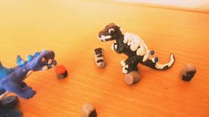 Зилла vs годзиллы 1954г (пластилиновая анимация)