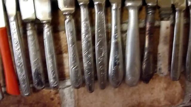 Как хранится коллекция ножей РИ и СССР с фиксированным клинком / USSR knife collection смотреть онлайн