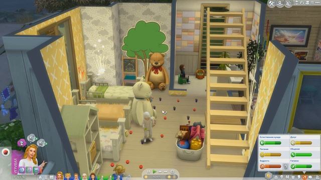 Семеро малышей...☀️The Sims 4 - 100 детей #7 смотреть онлайн