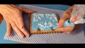 ПРЯНИЧНЫЙ ДОМИК!  ( СБОРКА, РОСПИСЬ ГЛАЗУРЬЮ ). ИМБИРНЫЕ ПРЯНИКИ. /   GINGERBREAD HOUSE