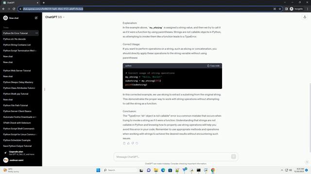 python str is not callable