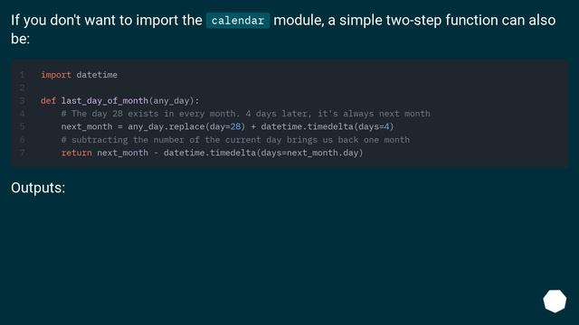 How to get the last day of the month? смотреть онлайн