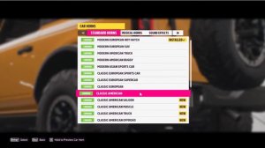 Common Standard Horns Forza Horizon 5