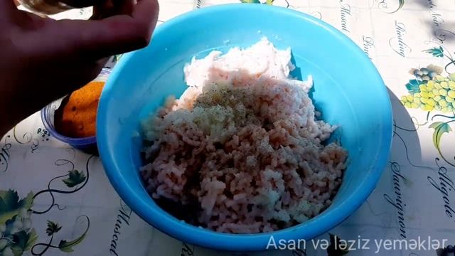 Toyuq lüləsinin hazırlanması.??toyuq lülə resepti.Люля кебаб из курицы.Kebab