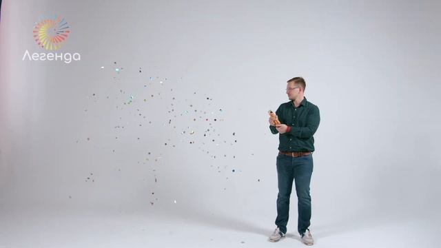 Обзор на пружинную хлопушку 20 см с фольгированным конфетти, А0216 смотреть онлайн