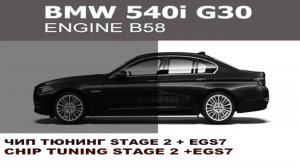 Чип Тюнинг Stage2 + АКПП EGS7 BMW 540i G30 B58 2021 год