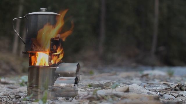 Презентация походной твердотопливной горелки "Airwood Euro BM" с турбо-тягой смотреть онлайн