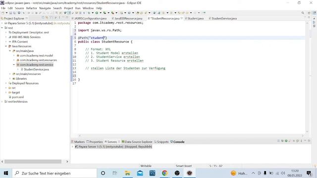 JAX RS Web Service XML Response | Rest Java EE