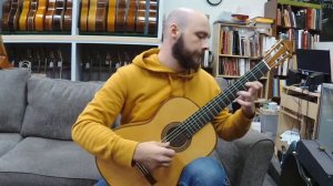1999 Hermann Hauser III Classical Guitar No. 460 Sebastian Quintero J. S. Bach BWV 995 Prelude Fugu