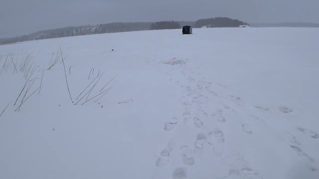 ЗИМНЯЯ РЫБАЛКА С ПАЛАТКОЙ ! ЛОВЛЯ ЩУКИ НА ЖЕРЛИЦЫ ! смотреть онлайн